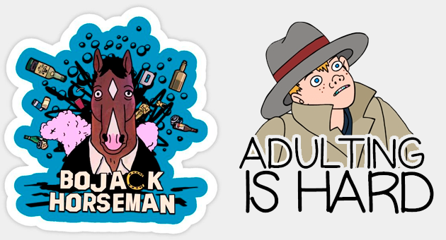 stickers de Bojack Horseman