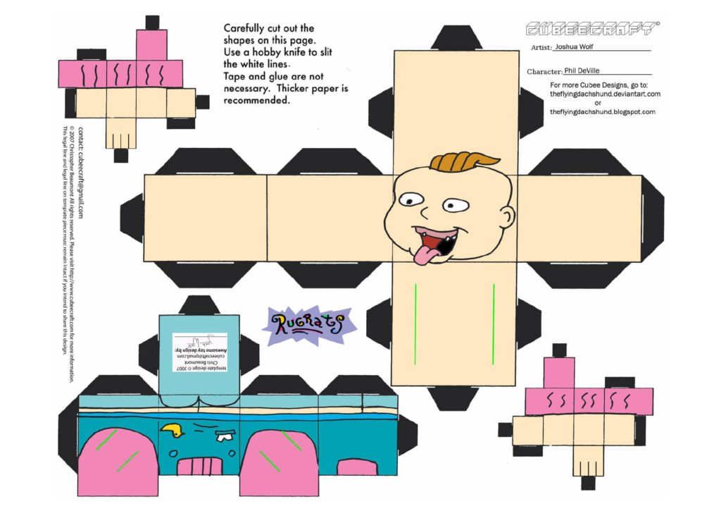 Descargar plantillas de papercraft de tu series animadas favoritas