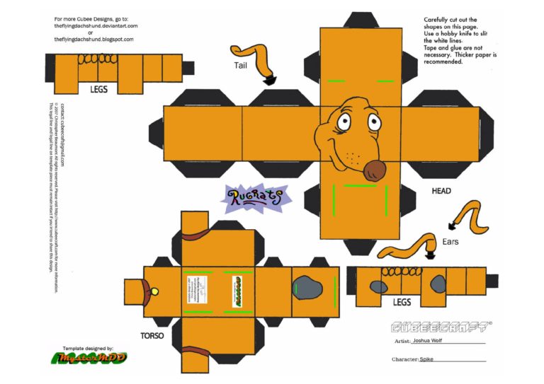 Descargar plantillas de papercraft de tu series animadas favoritas