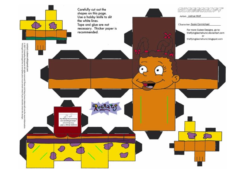 Descargar plantillas de papercraft de tu series animadas favoritas