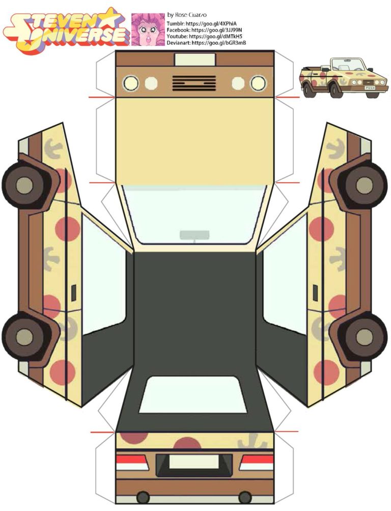 Descargar plantillas de papercraft de tu series animadas favoritas