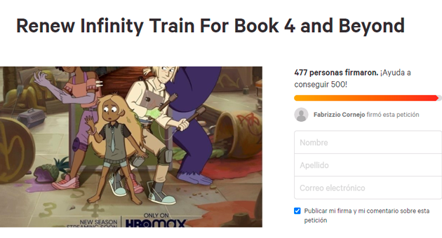 infinity train se cancela